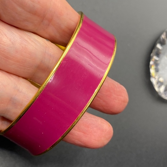 MONET Pink/Plum & Gold Bracelet Bangle - Picture 5 of 7